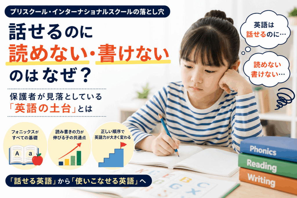 プリスクール・インターナショナルスクールの落とし穴